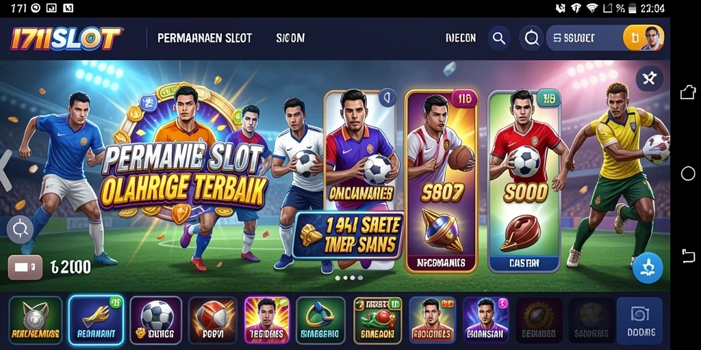 Tangkapan layar dari gameplay 171SLOT menampilkan slot olahraga yang menarik.
