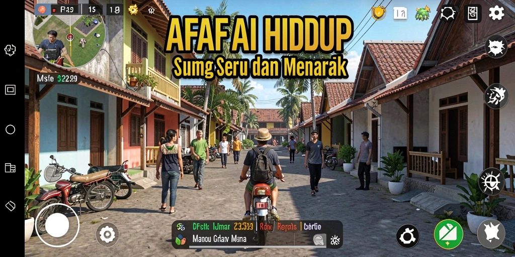 Screenshot AFAF yang menunjukkan detail gameplay simulasi yang menarik.