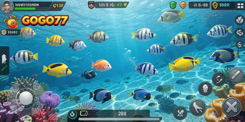 Tampilan gameplay GOGO77 yang penuh warna dan menarik.