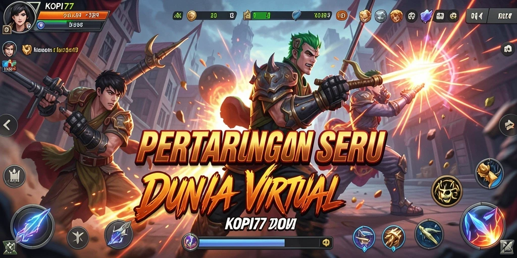 Gameplay KOPI77 yang intens dan seru saat bertarung.