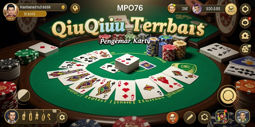 Tampilan gameplay menarik dari MPO76 dengan kartu QiuQiu.