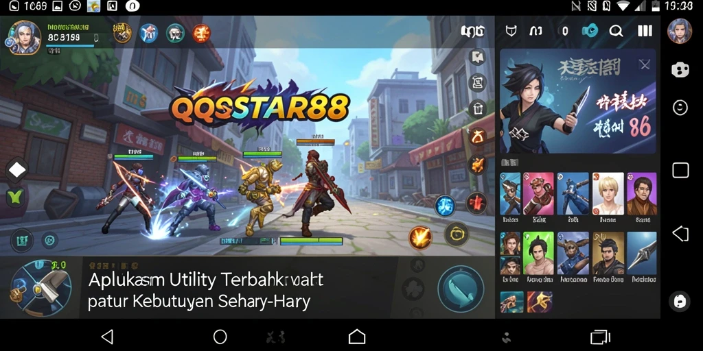 Tampilan antarmuka QQSTAR88 yang modern dan intuitif.