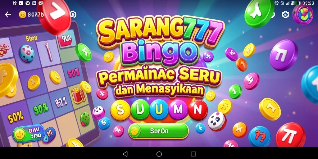 Screenshot utama SARANG777 menampilkan gameplay Bingo yang mendebarkan.